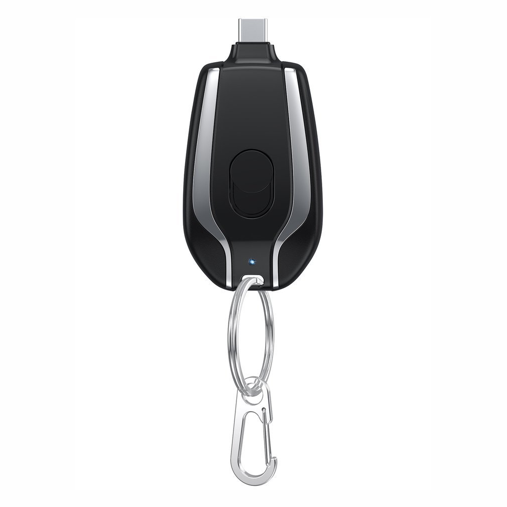 1500mAh Mini Keychain Charger – Ultra-Compact Type-C Power Bank