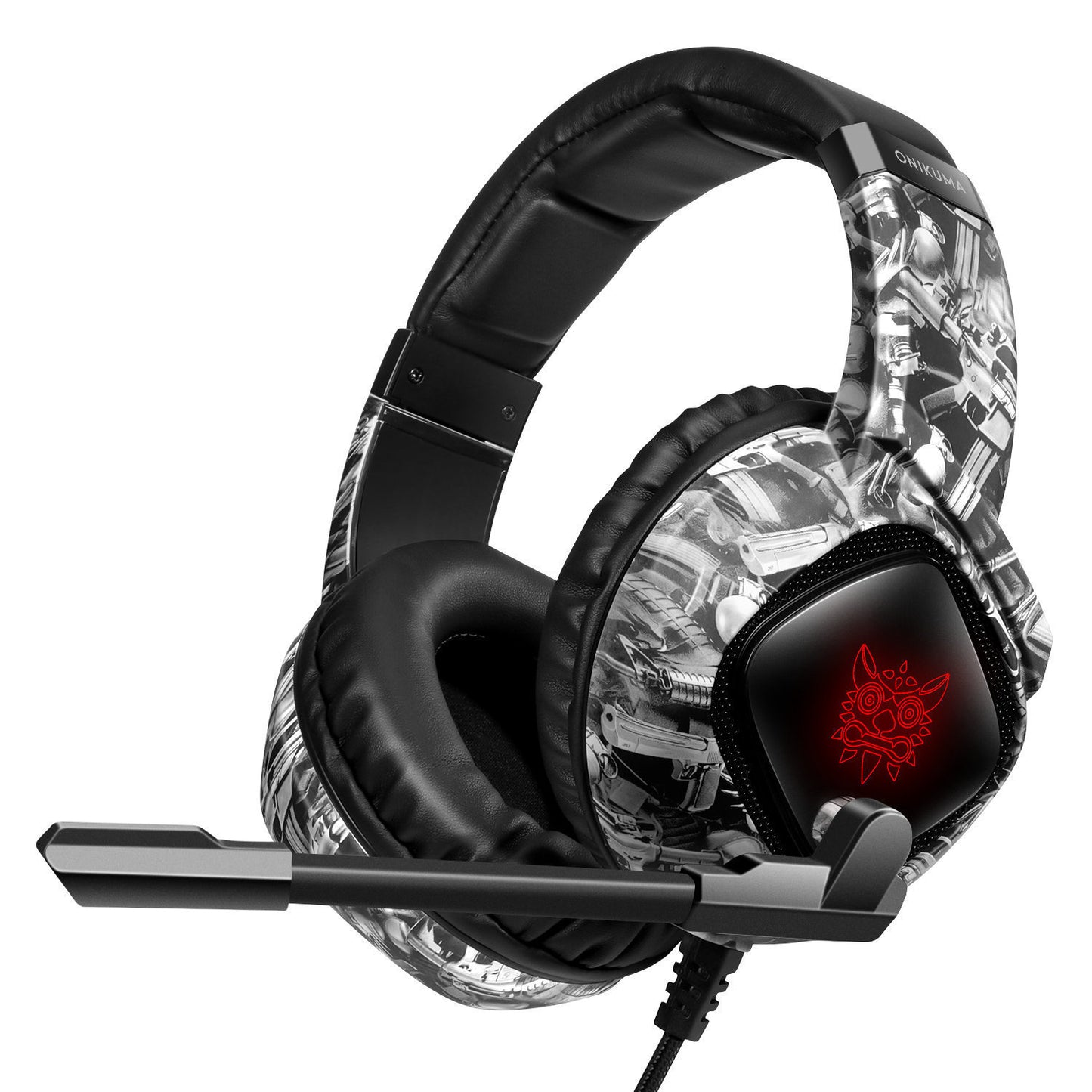 RGB Gaming Headset – Noise-Canceling Over-Ear Headphones with Mic