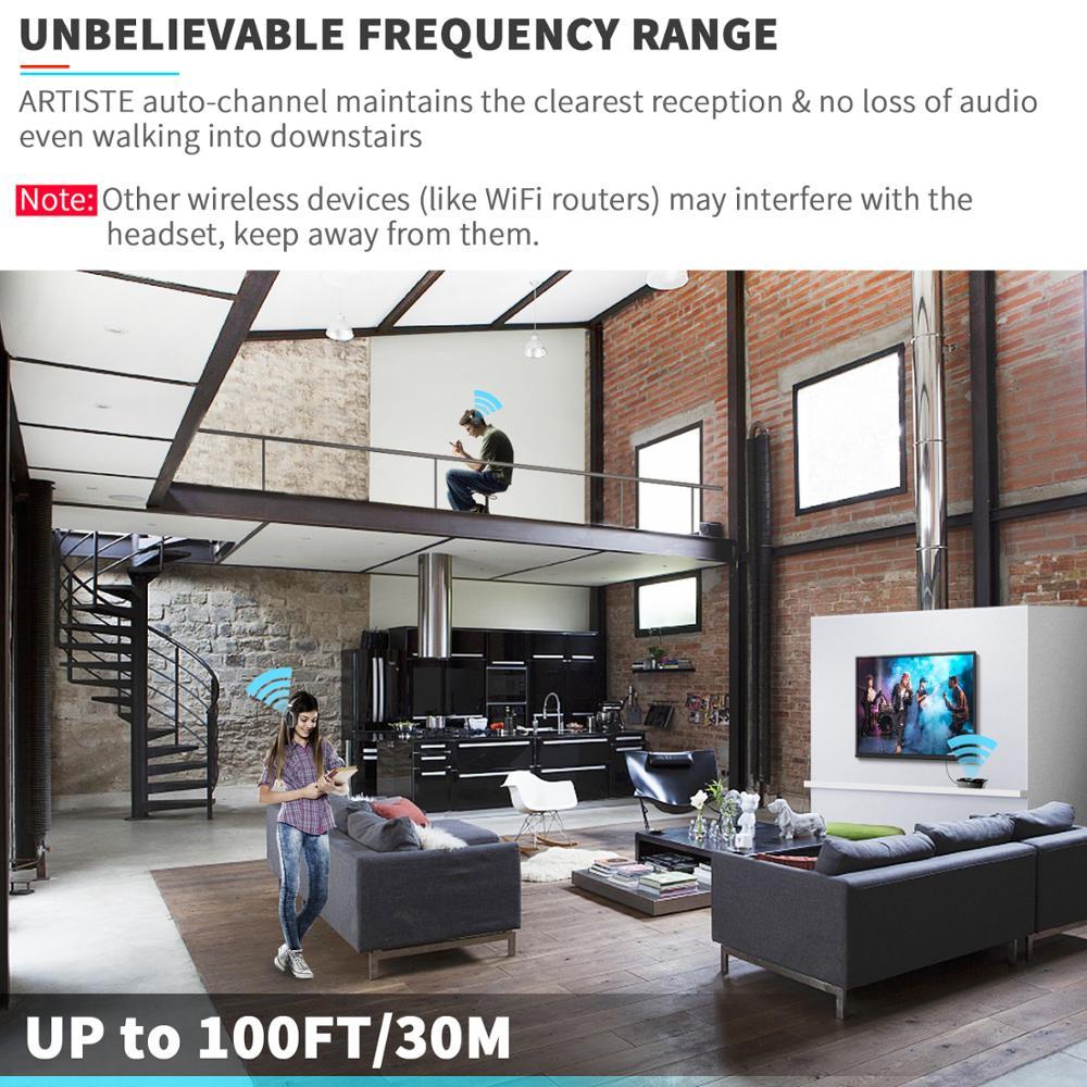 Wireless TV Headphones – On-Ear Deep Bass Audio