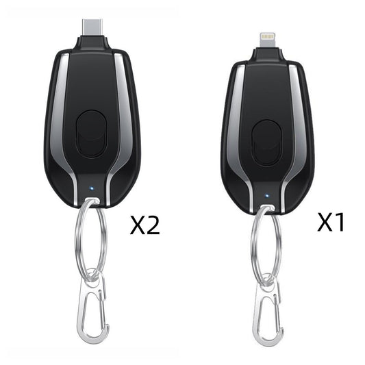 1500mAh Mini Keychain Charger – Ultra-Compact Type-C Power Bank