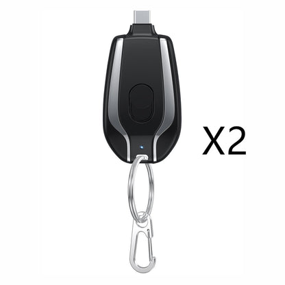 1500mAh Mini Keychain Charger – Ultra-Compact Type-C Power Bank
