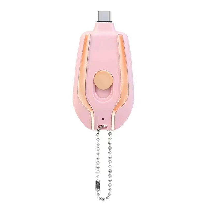1500mAh Mini Keychain Charger – Ultra-Compact Type-C Power Bank