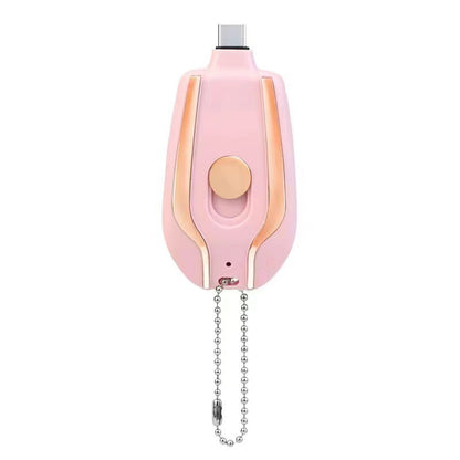 1500mAh Mini Keychain Charger – Ultra-Compact Type-C Power Bank