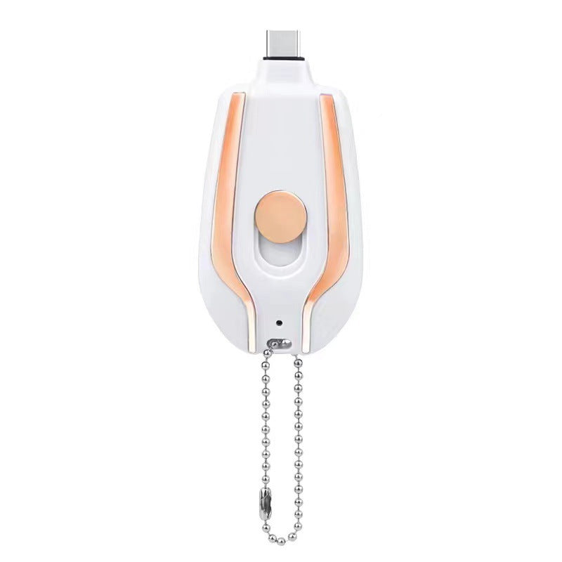 1500mAh Mini Keychain Charger – Ultra-Compact Type-C Power Bank