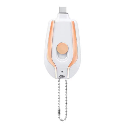 1500mAh Mini Keychain Charger – Ultra-Compact Type-C Power Bank
