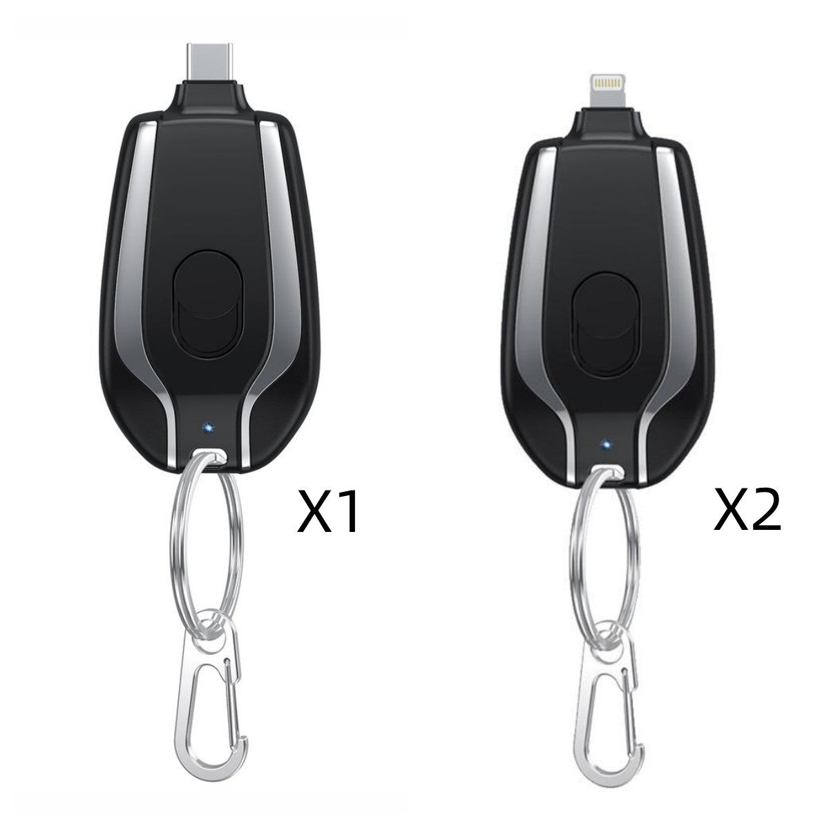 1500mAh Mini Keychain Charger – Ultra-Compact Type-C Power Bank