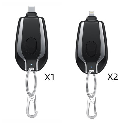 1500mAh Mini Keychain Charger – Ultra-Compact Type-C Power Bank