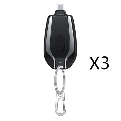 1500mAh Mini Keychain Charger – Ultra-Compact Type-C Power Bank